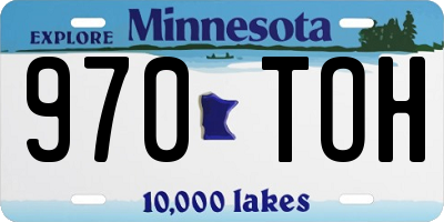 MN license plate 970TOH