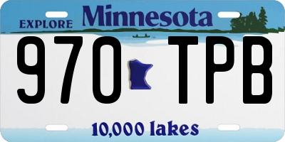 MN license plate 970TPB