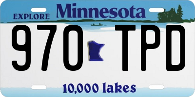 MN license plate 970TPD