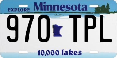 MN license plate 970TPL