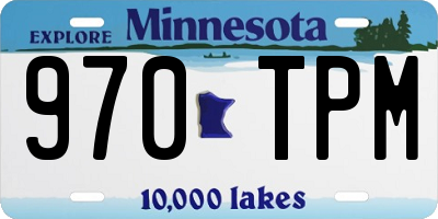 MN license plate 970TPM