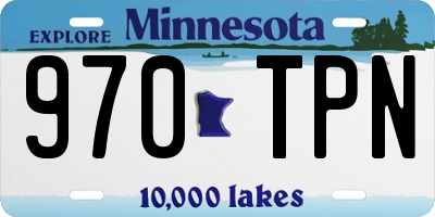 MN license plate 970TPN