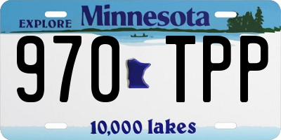 MN license plate 970TPP