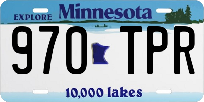 MN license plate 970TPR