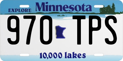 MN license plate 970TPS