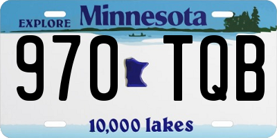 MN license plate 970TQB
