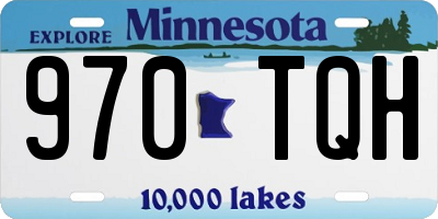 MN license plate 970TQH