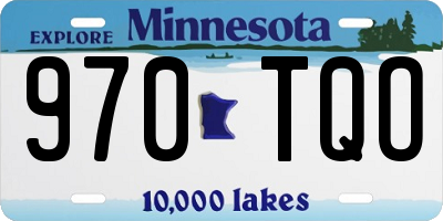 MN license plate 970TQO