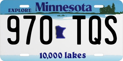 MN license plate 970TQS
