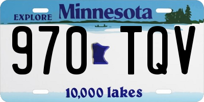 MN license plate 970TQV