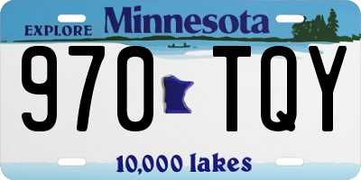 MN license plate 970TQY