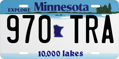 MN license plate 970TRA