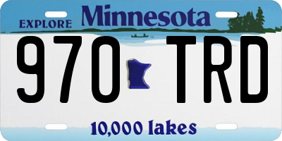 MN license plate 970TRD