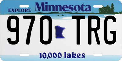 MN license plate 970TRG