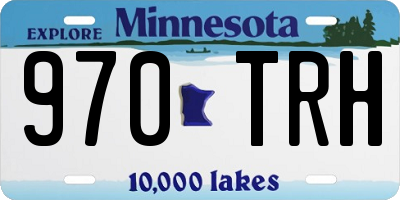 MN license plate 970TRH