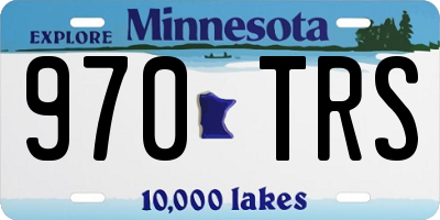 MN license plate 970TRS