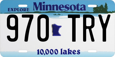 MN license plate 970TRY