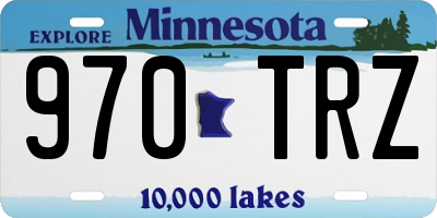 MN license plate 970TRZ