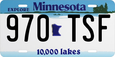 MN license plate 970TSF