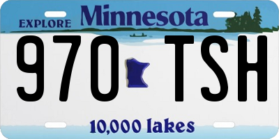 MN license plate 970TSH