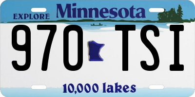 MN license plate 970TSI