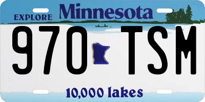 MN license plate 970TSM