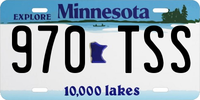 MN license plate 970TSS