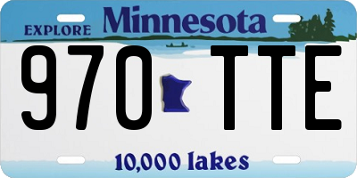 MN license plate 970TTE