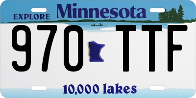 MN license plate 970TTF