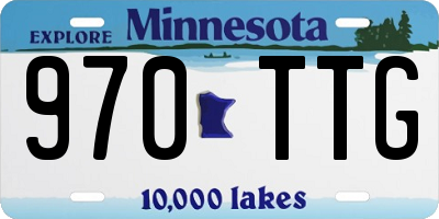 MN license plate 970TTG