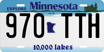 MN license plate 970TTH