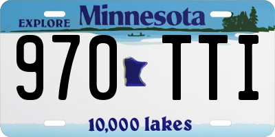 MN license plate 970TTI