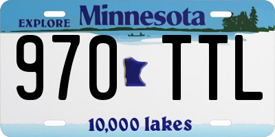MN license plate 970TTL