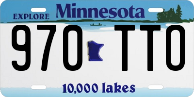 MN license plate 970TTO