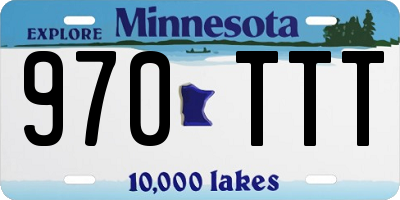 MN license plate 970TTT