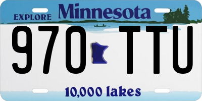 MN license plate 970TTU