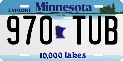 MN license plate 970TUB