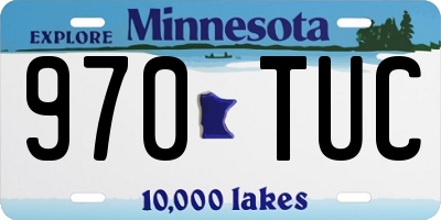 MN license plate 970TUC