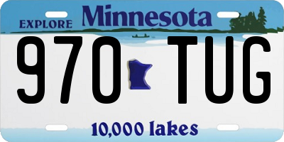 MN license plate 970TUG