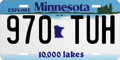 MN license plate 970TUH