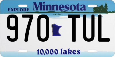 MN license plate 970TUL