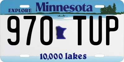 MN license plate 970TUP