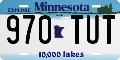 MN license plate 970TUT