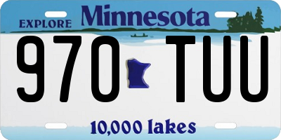 MN license plate 970TUU