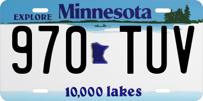 MN license plate 970TUV