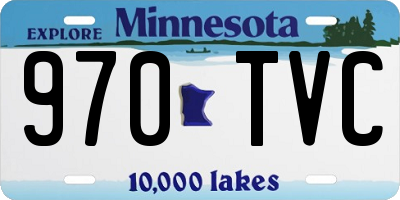 MN license plate 970TVC
