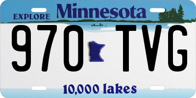 MN license plate 970TVG