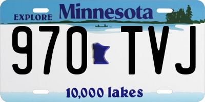 MN license plate 970TVJ