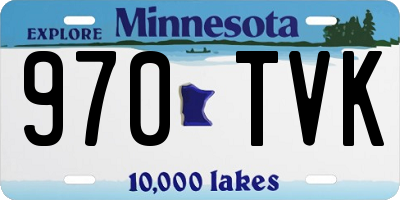 MN license plate 970TVK