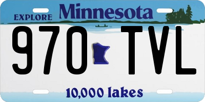 MN license plate 970TVL